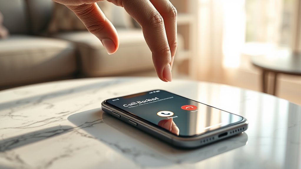 blocking calls on iphone