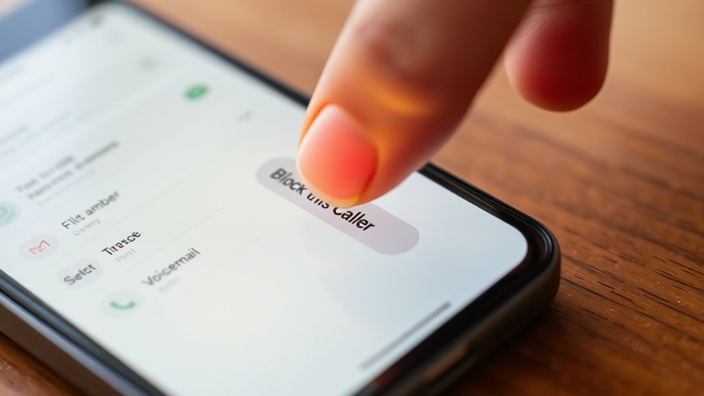 checking blocked voice messages