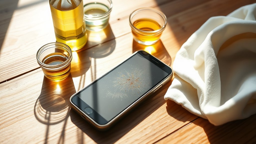 cleaning screen stain naturally