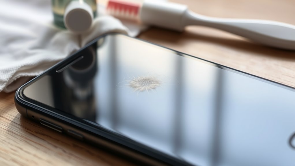 removing stubborn screen stains
