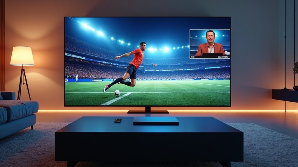spróbować obrazu w obrazie w telewizji